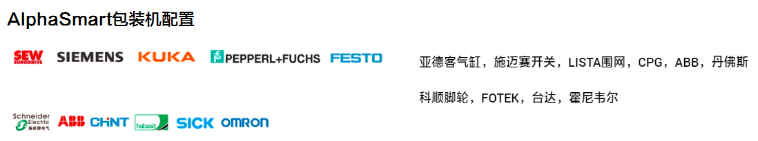 阿尔法打包机配置 阿尔法包装机配置